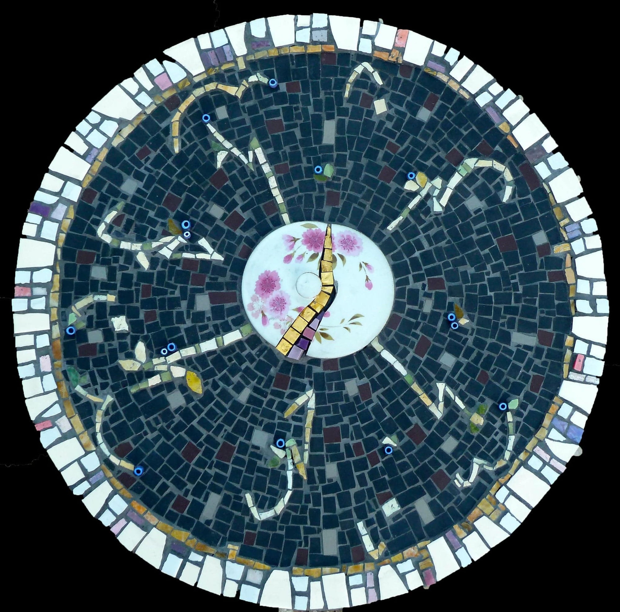 Art by Sue Leitch Mandala Mosaic Flora mandala