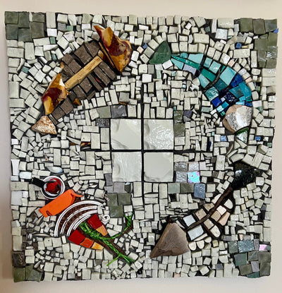 Art by Sue Leitch Mosaic Art - When the Ice Melts 🌎🌍🐟