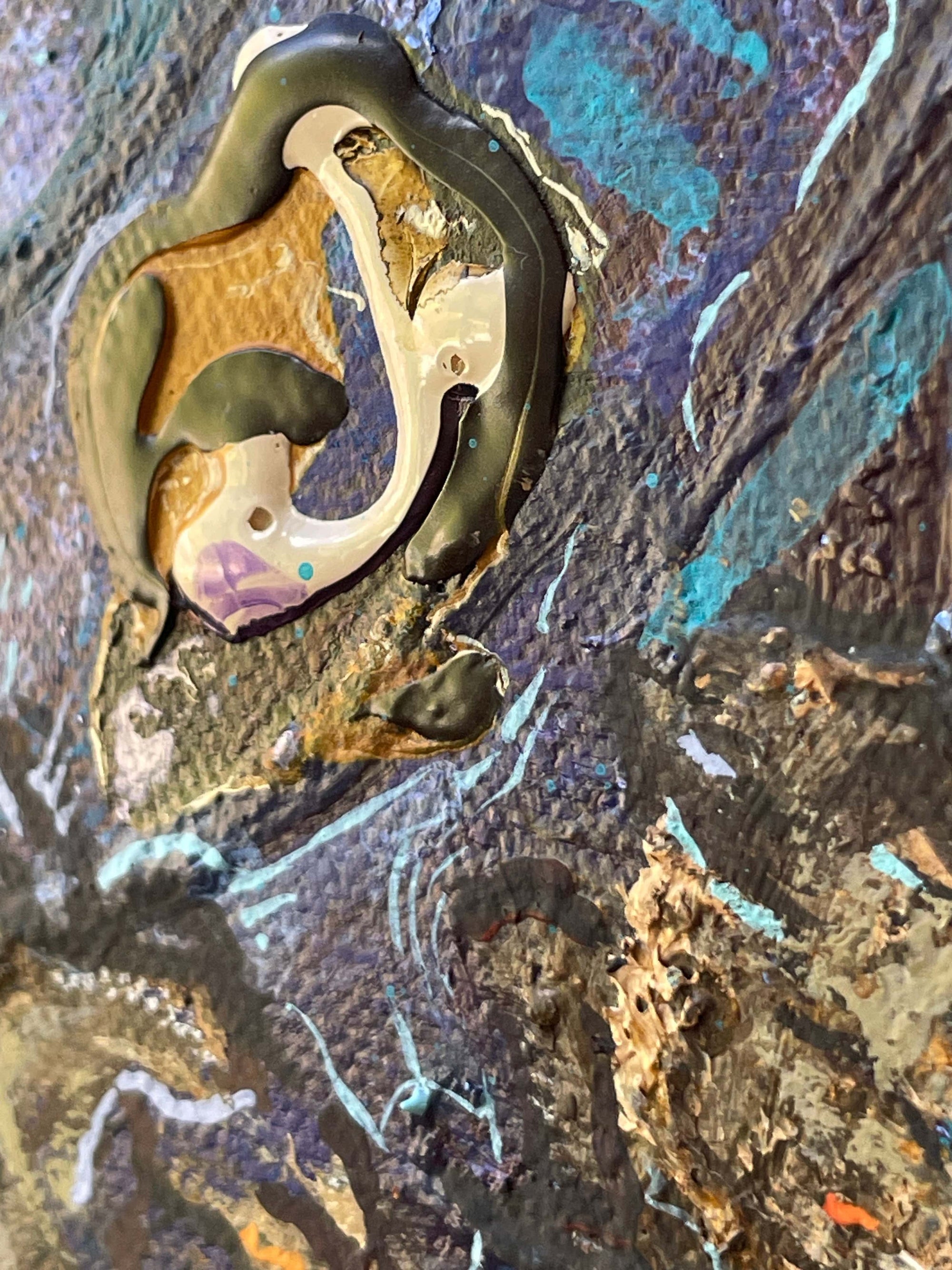 Art by Sue Leitch Painting "Rockpool" painting