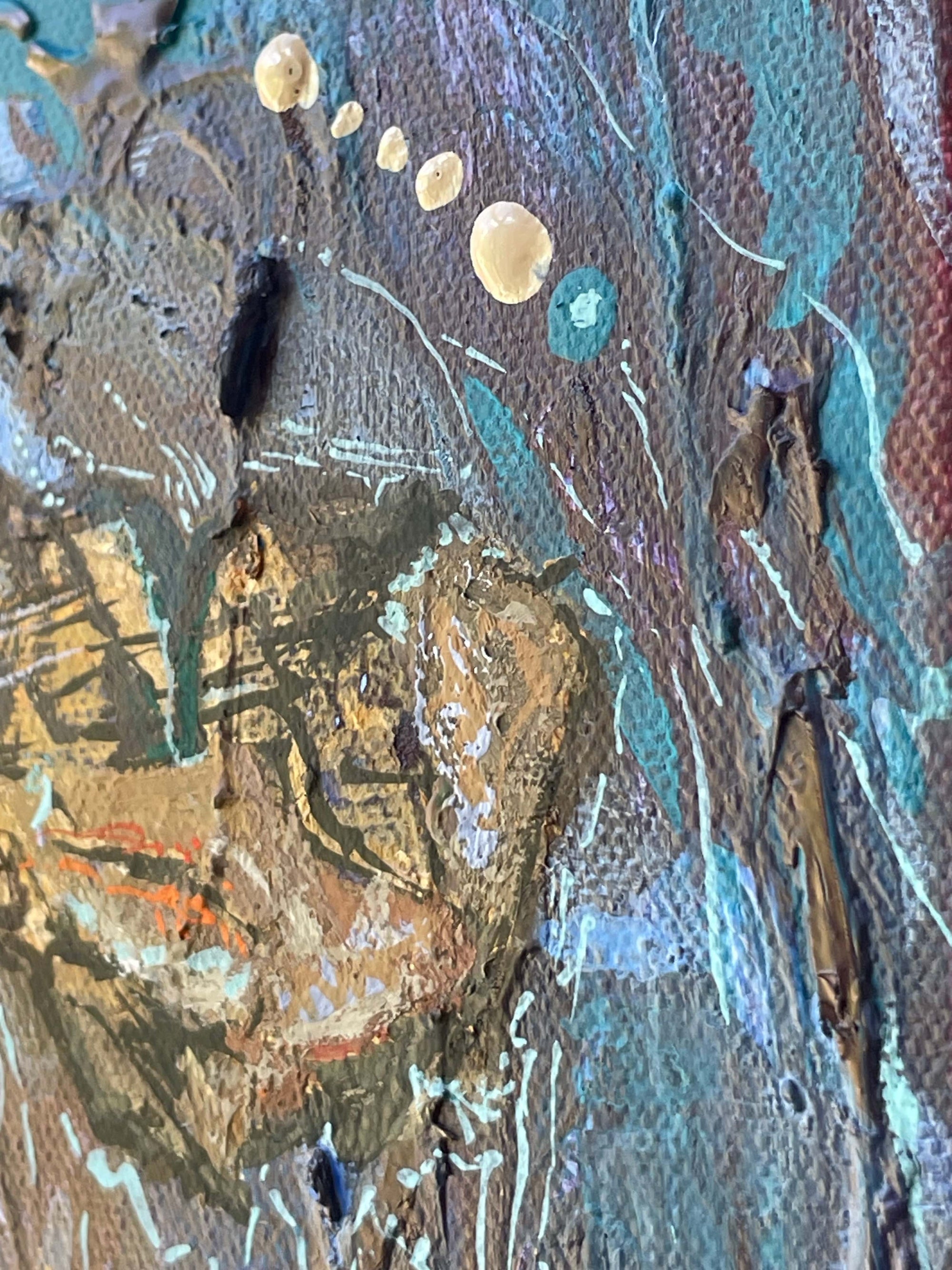 Art by Sue Leitch Painting "Rockpool" painting