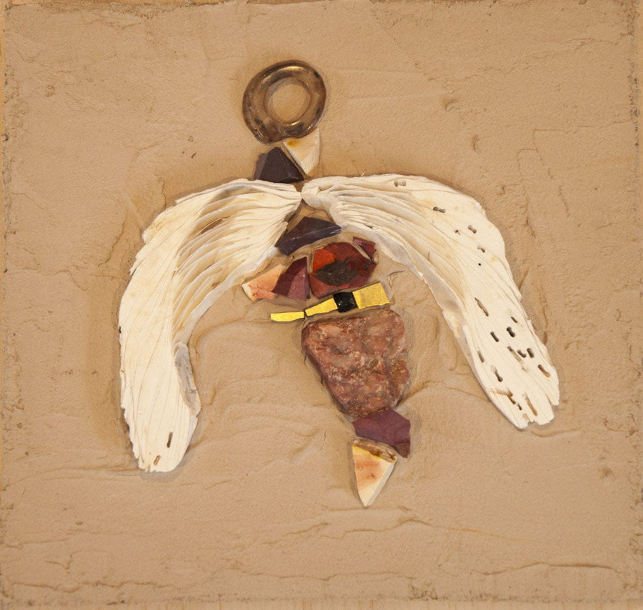 Art by Sue Leitch wall hanging Earth Angel 1 Mosaic