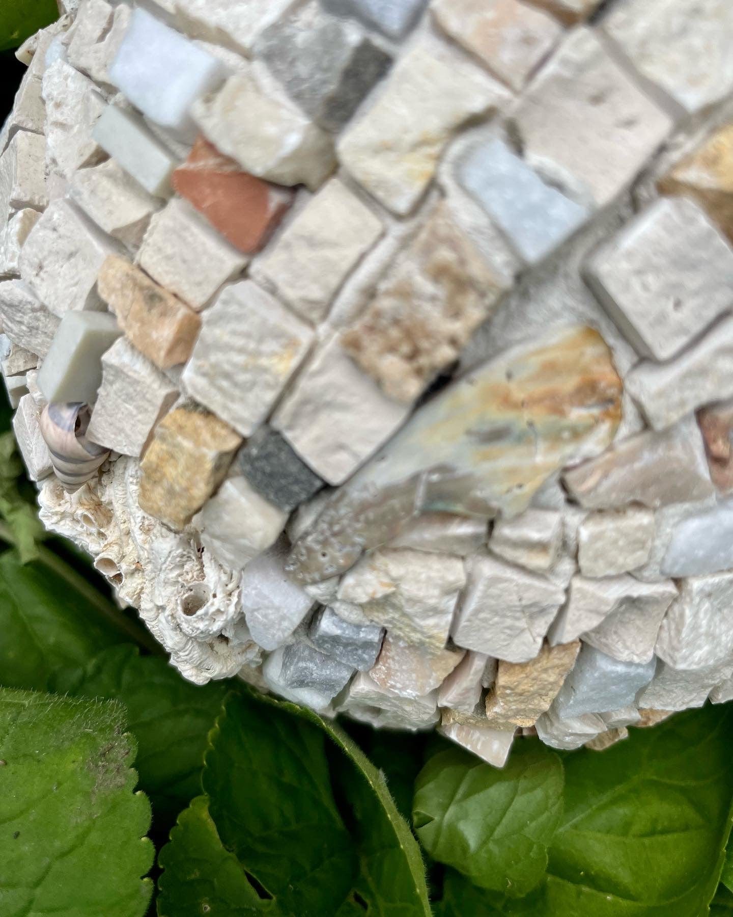 WinterCreek Mosaics Mosaic globe Mosaic Globe - beachside tones