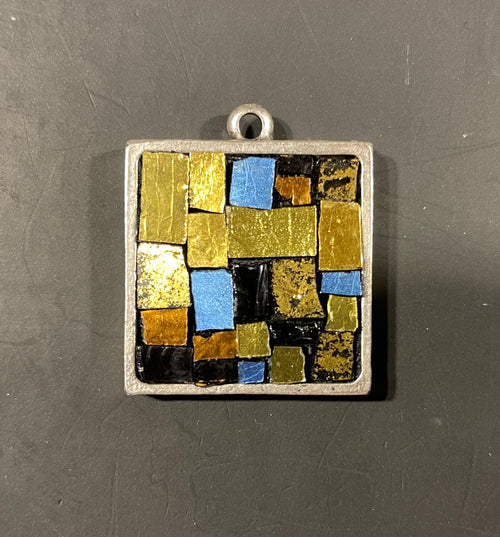 WinterCreek Mosaics Mosaic pendant Blue and  gold