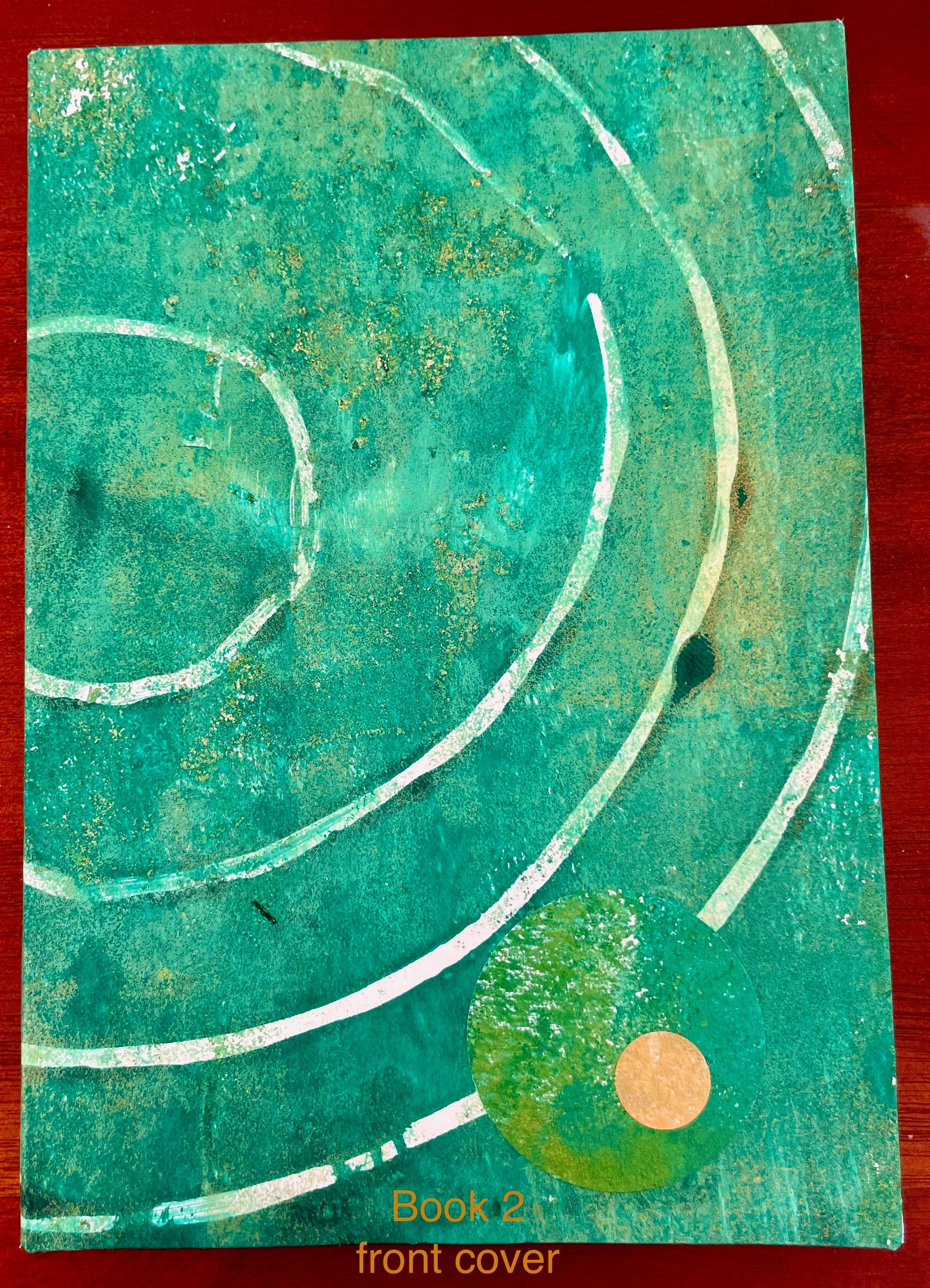 WinterCreek Mosaics Notebook bespoke printed A5 size - Green series - single notebook