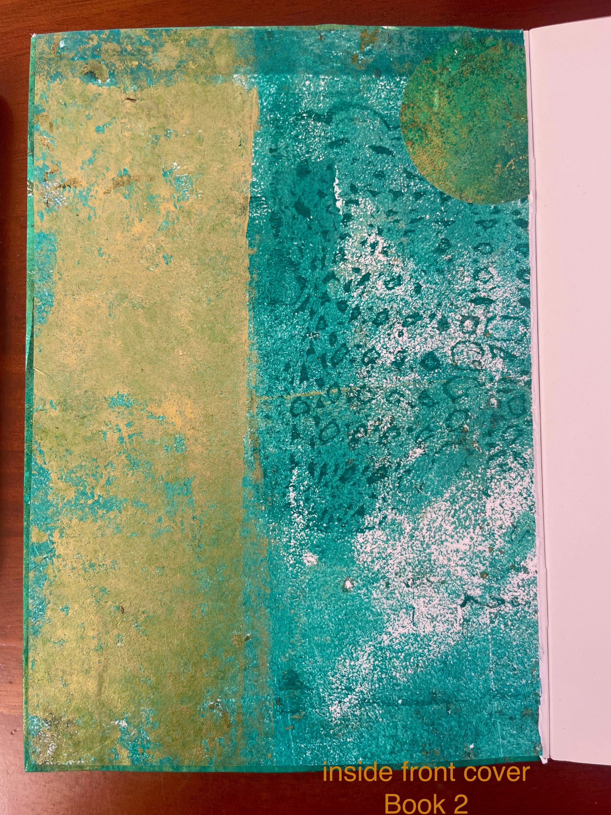 WinterCreek Mosaics Notebook bespoke printed A5 size - Green series - single notebook