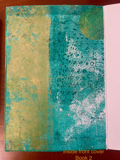 WinterCreek Mosaics Notebook bespoke printed A5 size - Green series - single notebook