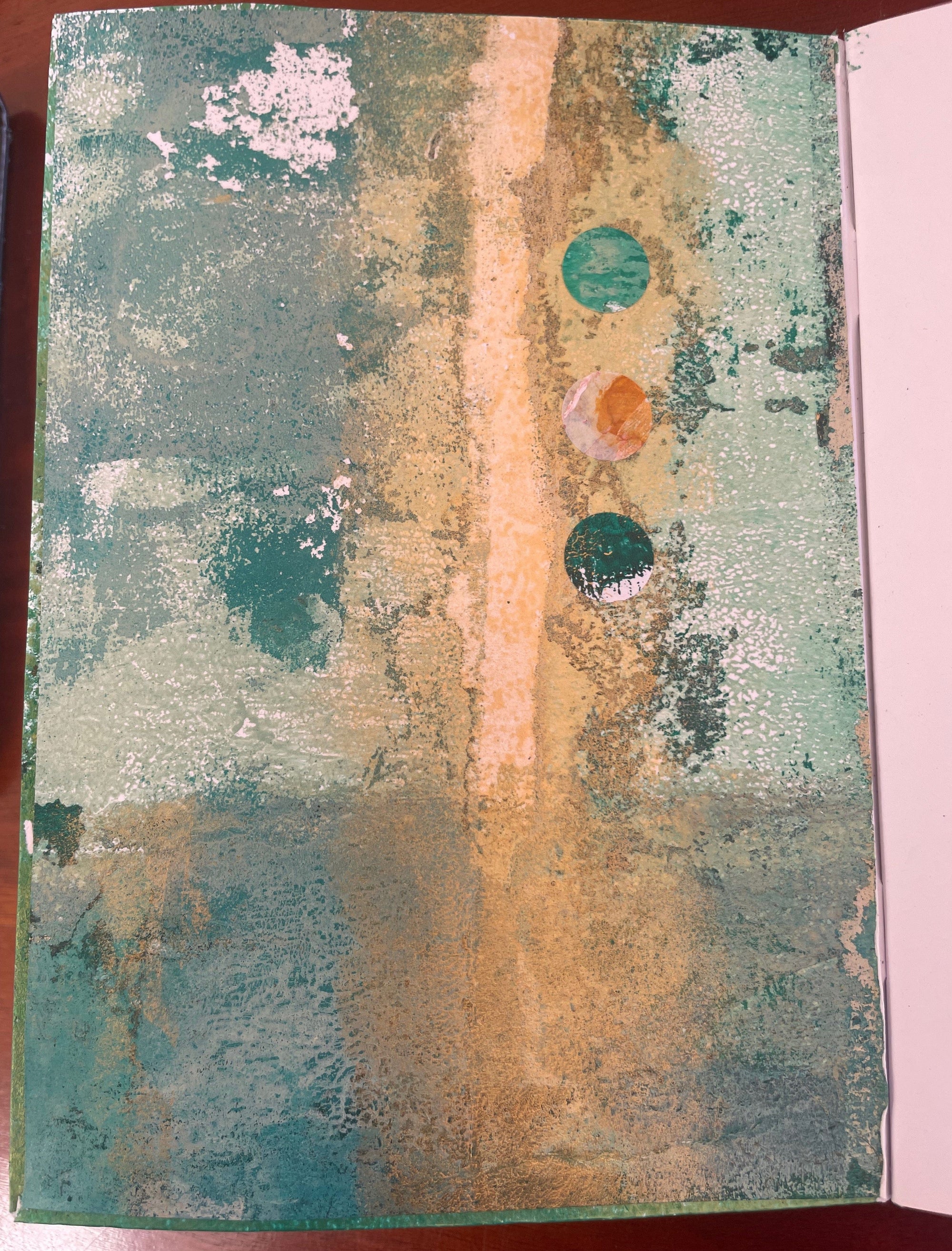 WinterCreek Mosaics Notebook bespoke printed A5 size - Green series - single notebook