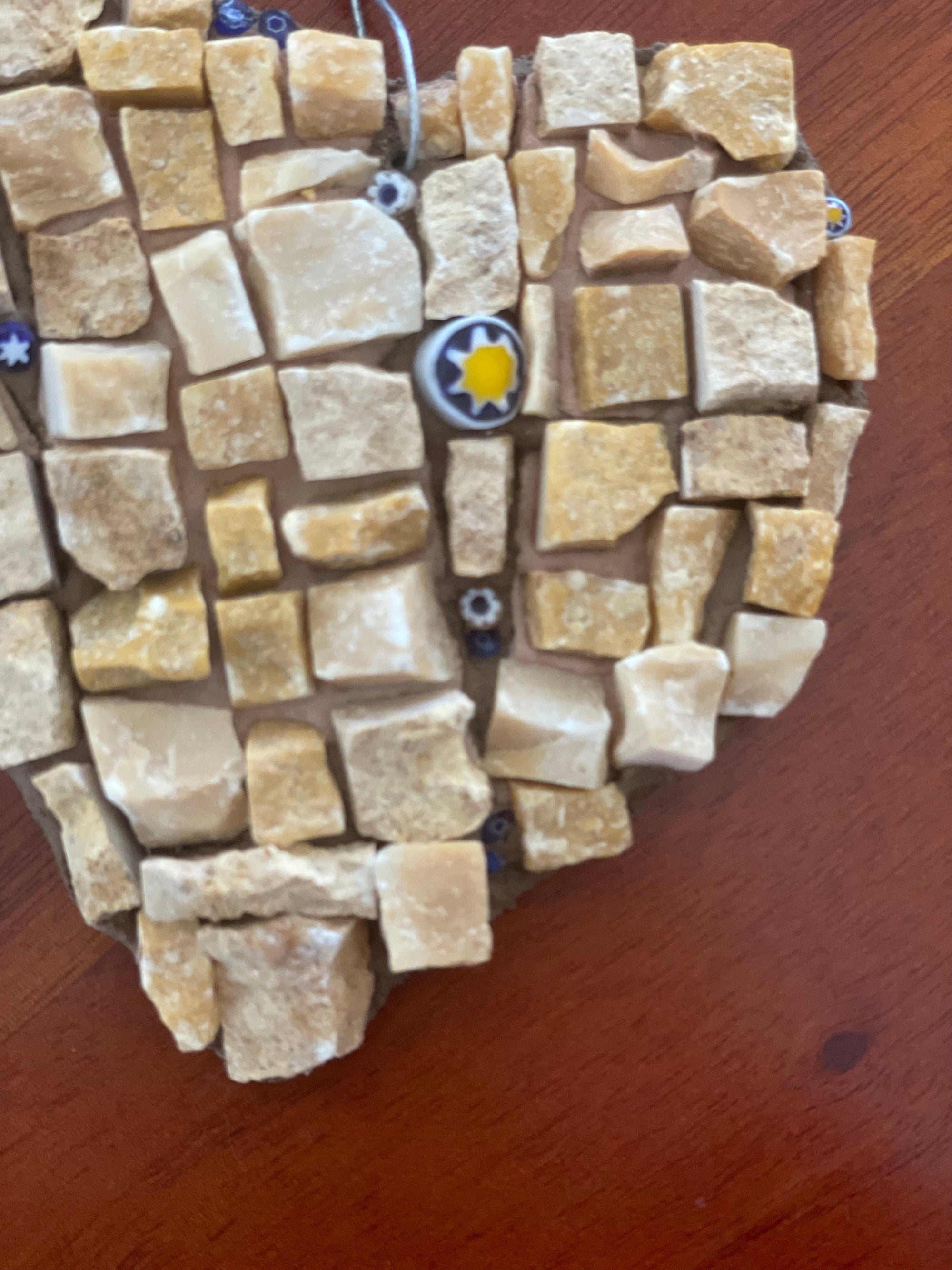 WinterCreek Mosaics Small work Mosaic artwork; Summer Star, stunning glass beads in this shining star mosaic