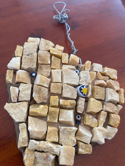 WinterCreek Mosaics Small work Mosaic artwork; Summer Star, stunning glass beads in this shining star mosaic