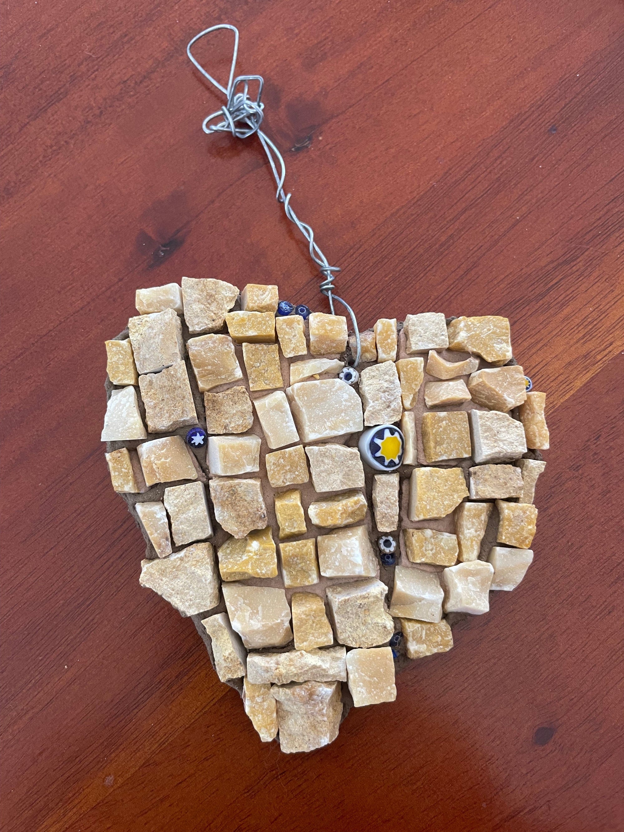 WinterCreek Mosaics Small work Mosaic artwork; Summer Star, stunning glass beads in this shining star mosaic