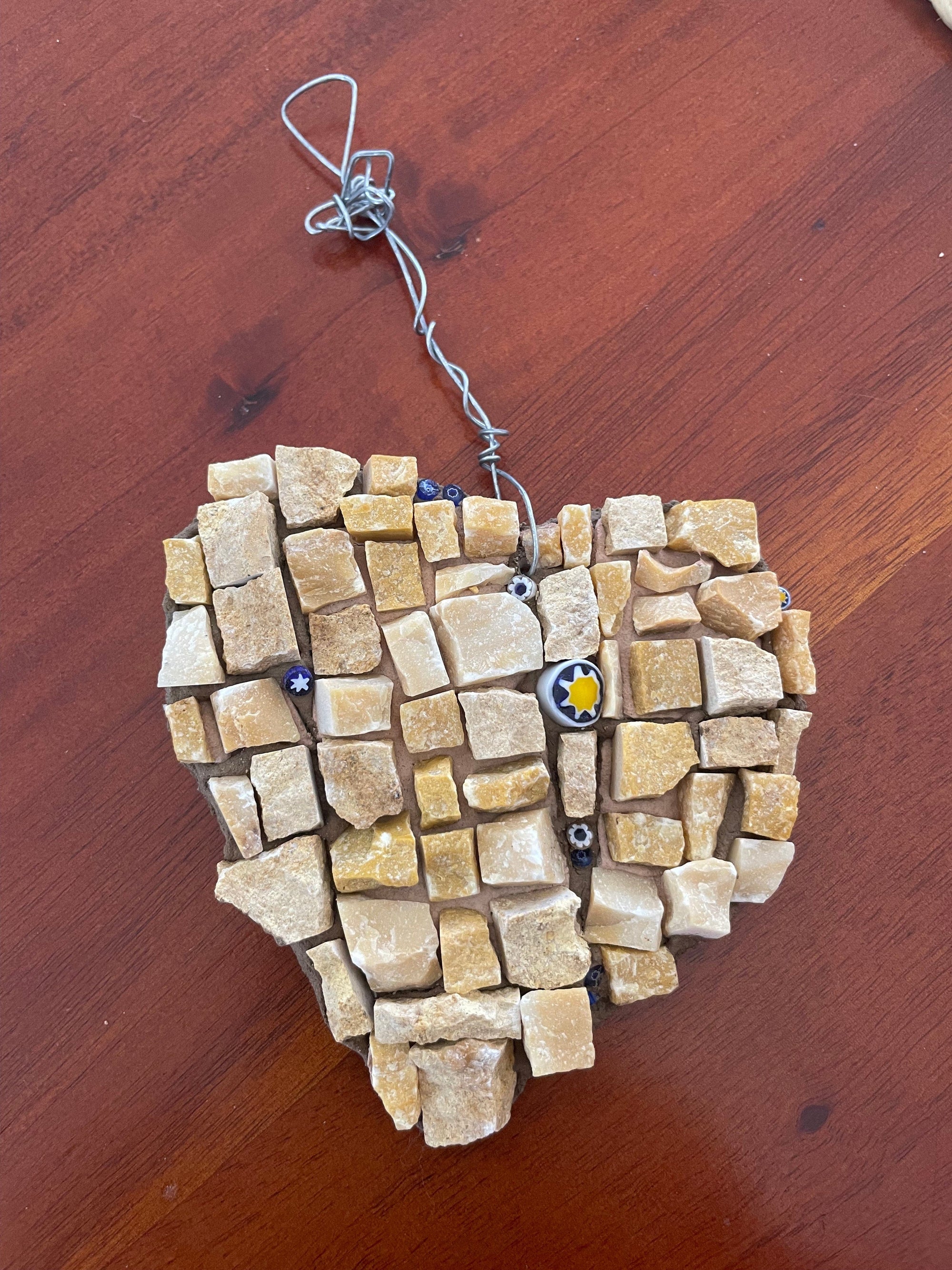 WinterCreek Mosaics Small work Mosaic artwork; Summer Star, stunning glass beads in this shining star mosaic