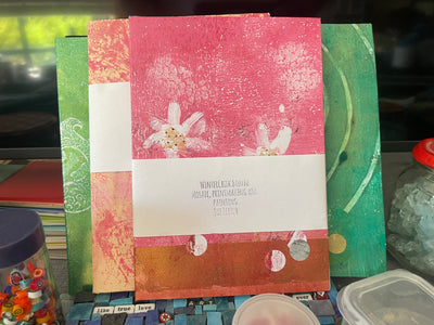 WinterCreek Mosaics Small work Pink Notebook bespoke printed B5 size - Pink series - single notebook