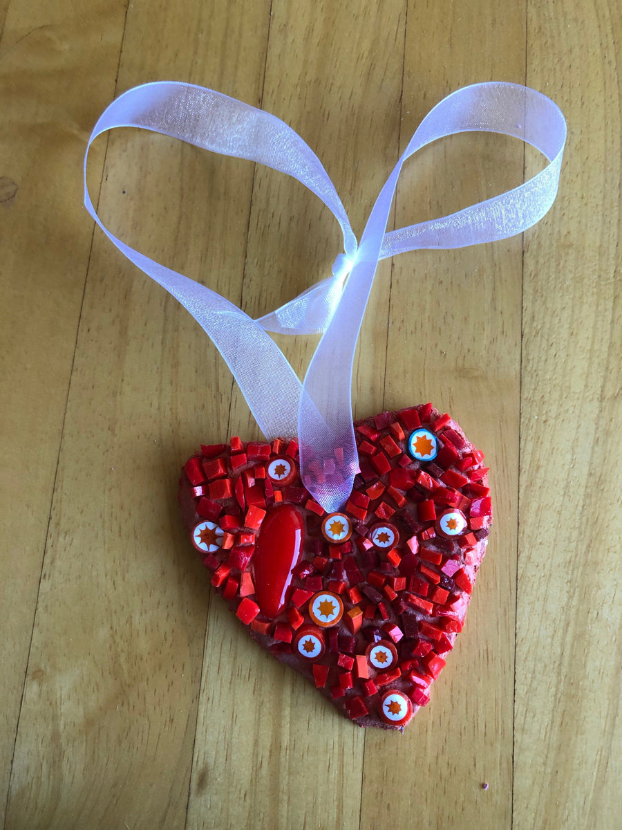 WinterCreek Mosaics “Sunshine heart” mosaic