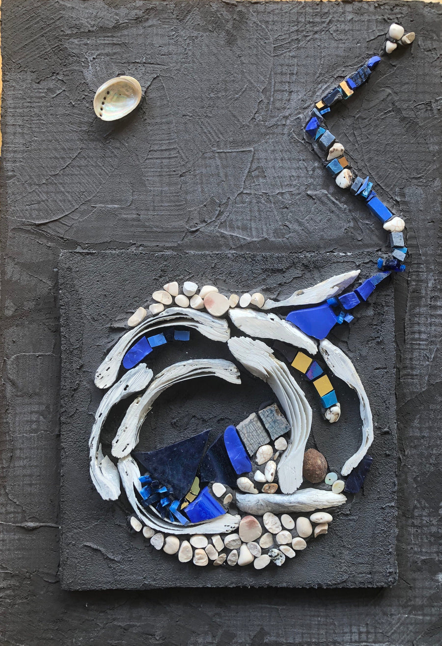 WinterCreek Mosaics Wall hanging mosaic Mosaic Ocean swirl