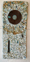 WinterCreek Mosaics Wall hanging mosaic "Rust Lines" Mosaic